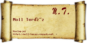 Moll Teréz névjegykártya